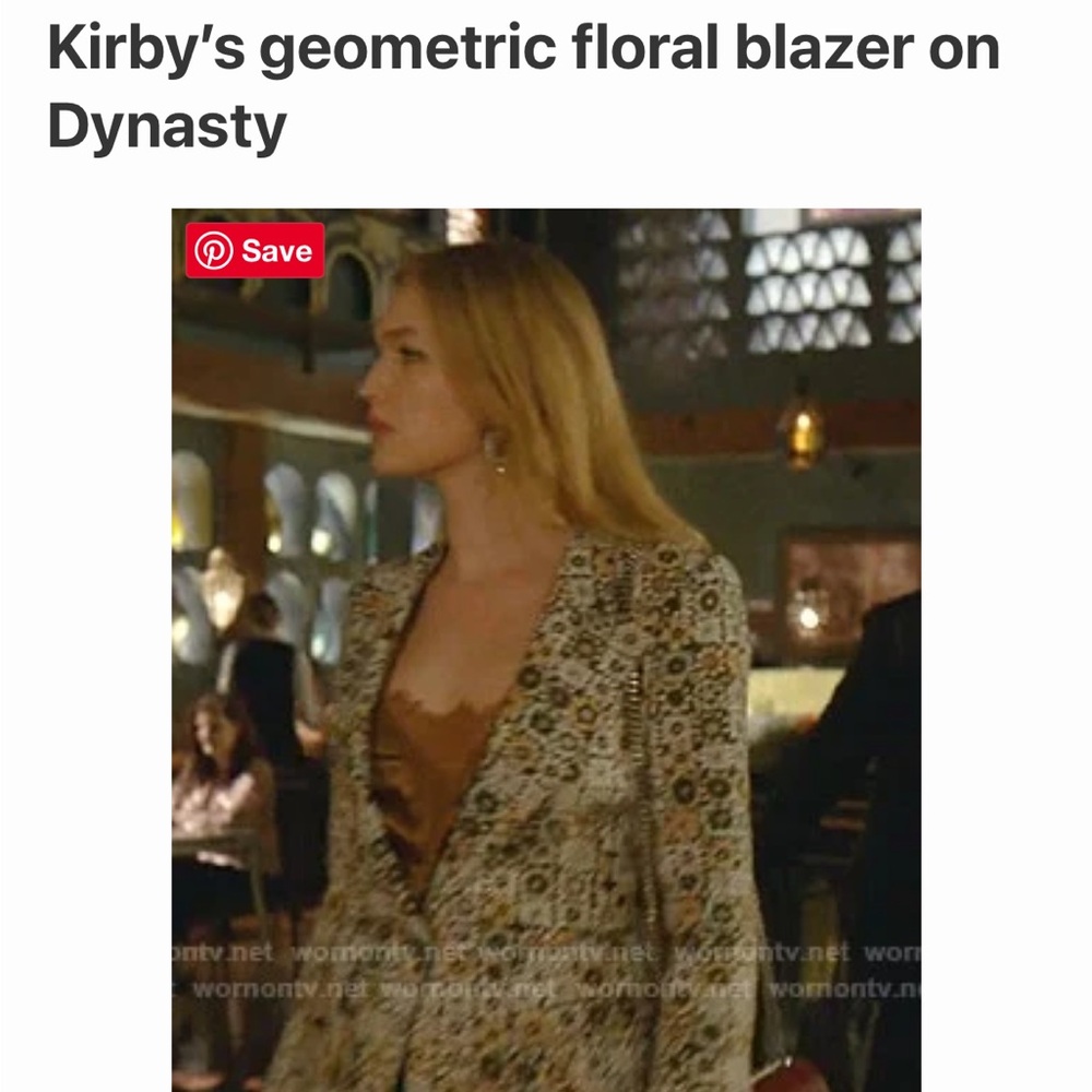 SMYTHE Lounge Blazing in Graphic Floral, Size 2 - Picture 13 of 13